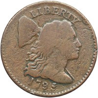 1795 Liberty Cap Large Cent, Reeded Edge